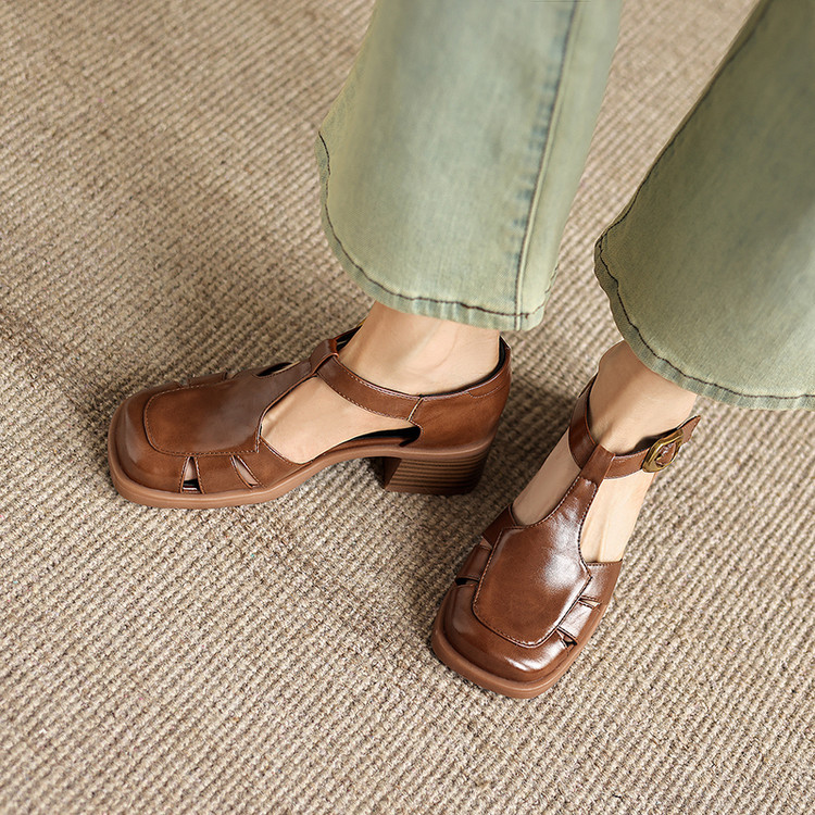 Women's Closed Toe Block Heel Sandals Summer 2026 - Style k.html - Image 2