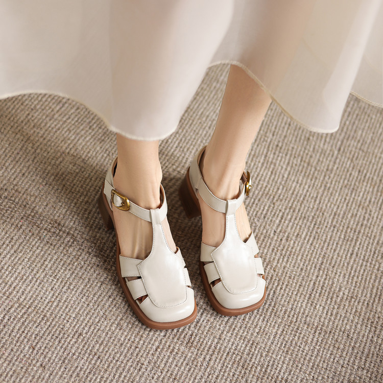 Women's Closed Toe Block Heel Sandals Summer 2026 - Style k.html - Image 4