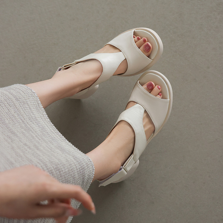Women's Open Toe Block Heel Sandals Summer 2026 - Style k.html - Image 2