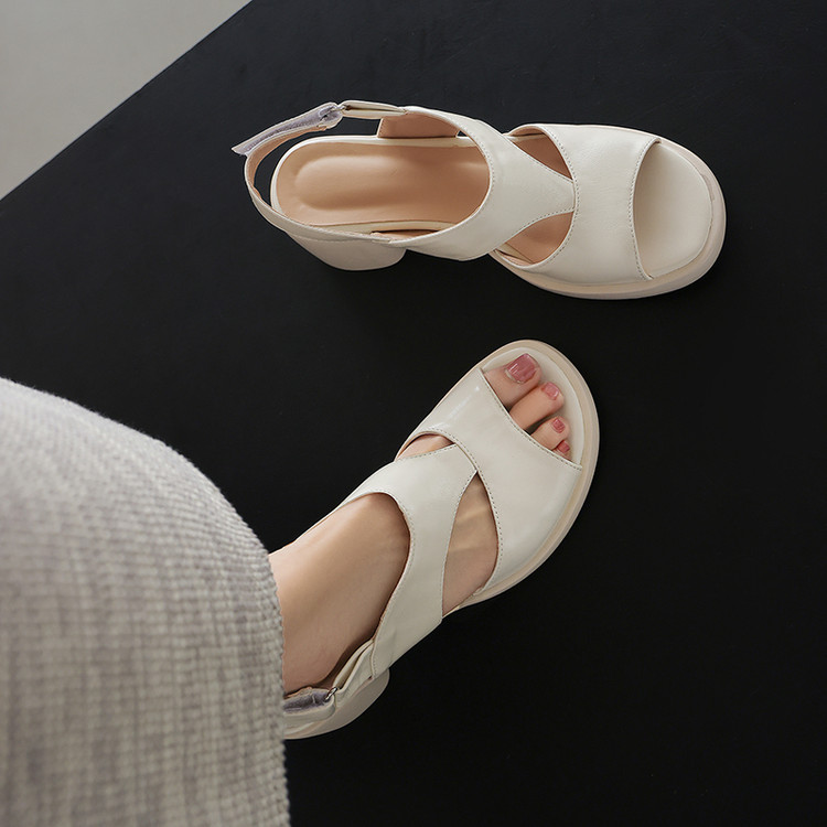 Women's Open Toe Block Heel Sandals Summer 2026 - Style k.html - Image 5