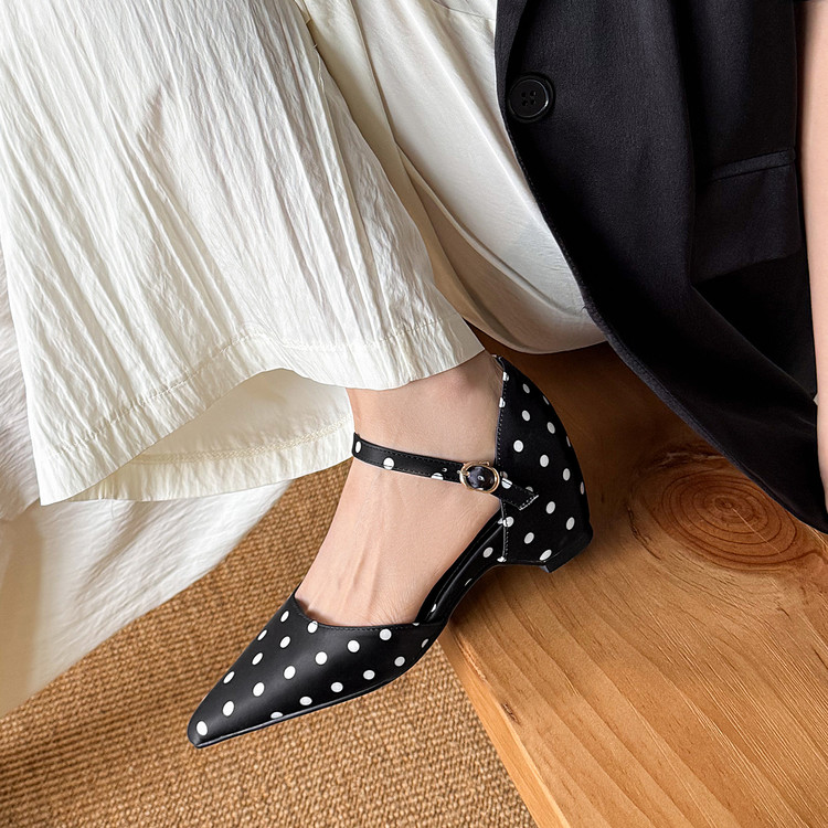 Women's Pointed Toe Closed Toe Sandals with Hidden Heel and Chunky Heel for Daily Wear Summer 2026 - Image 3